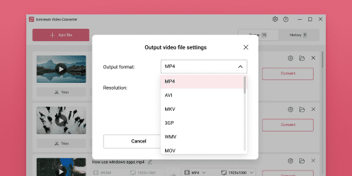 Todos los formatos populares