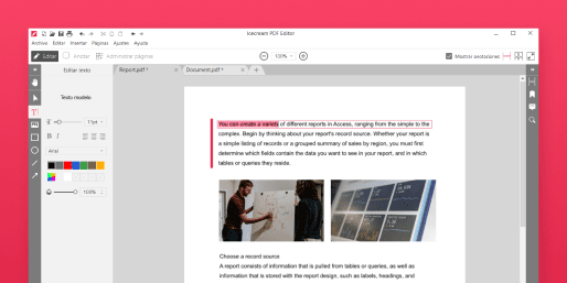 Editar texto y objetos